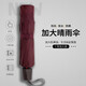 紅葉（Hong Ye）紅葉10骨超大雨傘男雙人商務(wù)傘折疊黑膠防曬遮陽(yáng)傘晴雨兩用太陽(yáng)傘 10骨雙人大傘-酒紅色