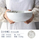 Lucky Lychee日本進(jìn)口美濃燒陶瓷碗大盛缽釉下彩櫻花彩色沙拉甜品深盤(pán)湯面碗 白雪櫻19.5cm缽