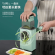 Jidaocook德國暴風(fēng)切菜神器滾筒多功能家用土豆切絲切菜切片泡絲磨粉切菜器 切菜機(jī)+六只刀片【豪華套裝】