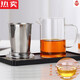 法漫玫日本進(jìn)口品質(zhì)玻璃泡茶杯男女茶水分離花茶杯子帶把玻璃水杯高硼加 450帶鴨嘴鋼內(nèi)膽送小圓杯