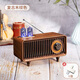 索尼機（S0NY）適用復古無(wú)線(xiàn)藍牙音箱高音質(zhì)新款小型家用收音機音響一體店鋪專(zhuān)用 復古花梨金+U盤(pán)(可代下載老歌) 官配