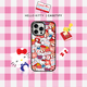 CASETIFY Hello Kitty x CASETiFY 三麗鷗聯(lián)名 貼紙 適用于iPhone16/15/Pro/Max手機(jī)殼 透明黑框Magsafe iPhone 16 Pro Max