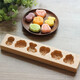 雅諾達七巧果乞巧果糕點(diǎn)木質(zhì)模具磨具面食餅干模子綠豆糕南瓜餅卡通月餅 6孔
