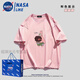 NASALIKE聯(lián)名短袖t恤男士夏季日系派大星休閑純棉女半袖上衣體恤衫 粉色 3XL