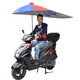 騎行佳 電動(dòng)車遮陽(yáng)傘雨傘遮雨防曬超大加長(zhǎng)加厚雙層踏板摩托車雨棚擋風(fēng) 2.1米雨傘無支架