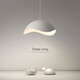 丹麥設(shè)計(jì)師吊燈餐廳燈具簡(jiǎn)約現(xiàn)代創(chuàng)意蛋殼燈具咖啡廳吧臺(tái)餐桌主燈 皓月白-35cm三色變光