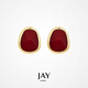 Jay復古酒紅色耳釘喜慶過(guò)年耳飾氣質(zhì)耳環(huán)送女友閨蜜生日禮物