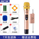 先科（SAST） 先科多功能無線話筒金屬U段家用K歌唱歌專業(yè)ktv卡拉Ok一拖二會(huì)議專用麥克風(fēng) 半金屬玫瑰金單只+充電套裝