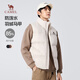 駱駝（CAMEL）面包馬甲羽絨服男士鴨絨保暖戶外潮流內(nèi)搭外套秋冬季M13CAEC013A
