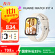 華為（HUAWEI）WATCH FIT 4 智能運動(dòng)手表 超輕薄大屏 潮流運動(dòng) 長(cháng)續航 藍牙通話(huà) 運動(dòng)手表 悅動(dòng)白 氟橡膠表帶