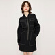 moussy&sly新品工裝休閑風(fēng)設縫線(xiàn)長(cháng)袖短款連衣裙030HSR33-1290 黑色020 S 00001/S