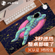JPLAYER加熱桌墊暖手鼠標墊快速發(fā)熱電熱 電腦辦公學(xué)生鍵盤(pán)游戲大號暖手寶鼠標墊觸控3檔宇航員80*33cm