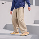 耐克（NIKE）官方男子巴恩風(fēng)燈籠褲秋季純棉梭織超寬松休閑運動(dòng)刺繡HJ1974 247卡其/卡其 L