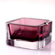 印象海來(lái)（IMPRESSION HAILAI） 煙灰缸 方形迷你小號 家用床頭創(chuàng  )意個(gè)性煙缸 辦公室擺件 玫紫色 雙層套料 小小一個(gè)
