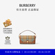博柏利（BURBERRY）【禮物】女包 格紋拼皮革頂部提柄 Note 手提包