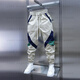 LMAY衣品炫服飾男士薄款拼色束腳休閑褲松緊腰拼接小腳褲時(shí)尚哈倫褲 米白色 33150-160