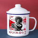 唯銘諾（WEIMINGNUO）搪瓷杯懷舊杯子大容量帶蓋復(fù)古馬克杯喝水杯搪瓷缸老式茶缸茶杯