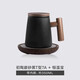 木笙玩物（MUSHENGWANWU）創(chuàng  )意磨砂陶瓷泡茶杯子簡(jiǎn)約個(gè)性帶把馬克杯內膽過(guò)濾茶葉分離高顏值 磨砂黑初陶泡茶杯A+恒溫寶