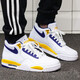 耐克（NIKE）男鞋秋新款運動(dòng)鞋Air Flight89 AJ4氣墊緩震實(shí)戰籃球鞋潮流休閑鞋 BQ4212-102/兄弟款/紫金湖人 40.5