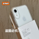 XFMF磨砂高級半透明適用iPhoneXR手機殼簡(jiǎn)約ins風(fēng)大孔16Promax外殼全包防摔15/14/13硅膠軟殼ins保護套 磨砂大孔軟殼【透白】 iPhone X
