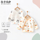 貝樂(lè )咿新生兒衣服半背衣純棉a類(lèi)0-3個(gè)月嬰兒和尚服上衣秋冬季厚款初生兒 白熊貓-5788+蘋(píng)果熊-5805 52 【適合新生兒或待產(chǎn)】