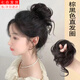璇洛臻品丸子頭假發(fā)圈真發(fā)自然蓬松直發(fā)圈花苞頭懶人盤(pán)發(fā)神器假發(fā)包發(fā)飾女 直發(fā)圈-棕黑色*1