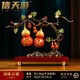 信天游葫蘆擺件福祿百財雙喜臨門喜鵲客廳玄關(guān)酒柜裝飾擺件喬遷新居禮品 小號 福祿雙喜 喜鵲款