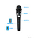 品怡E300手持電容麥克風(fēng)手機電腦K歌錄音喊麥話(huà)筒網(wǎng)紅直播設備有線(xiàn)麥 黑色