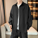 Foss Phil長(cháng)袖襯衫男士春夏季冰絲薄款港風(fēng)休閑襯衣打底衫外套7304黑色XL