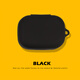牧后 B&O Beoplay EX保護套Beoplay EX真無(wú)線(xiàn)降噪藍牙保護殼 【純色黑色】 B&O Beoplay EX耳機保護套