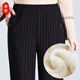 奉孝媽媽保暖褲子冬季羊羔絨加絨加厚中老年人休閑女褲奶奶長(cháng)褲大碼