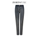 PORTSPURE寶姿女裝2024年春夏新品小腳口牛仔長(cháng)褲RT3P204RDD026 BLACK GREY MIX 42