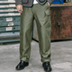 玩累了的孩子·1960s British Pants 日本岡山11oz緞紋布加厚工裝軍事長褲 橄欖綠 40