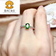 炎氏天然透輝石戒指女S925銀鑲綠色寶石活口設計開(kāi)口指環(huán)時(shí)尚簡(jiǎn)約韓版 透輝石戒指（帶證書(shū)）