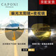 CAPONI德國進(jìn)口無(wú)框夜視鏡日夜兩用變色偏振光太陽(yáng)鏡男女夜間開(kāi)車(chē)專(zhuān)用 槍框-變色夜視片（德國進(jìn)口）