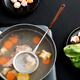 onlycook胡桃木不銹鋼漏勺過(guò)濾網(wǎng)勺 超細(xì)撇浮沫過(guò)濾油渣豆?jié){漏網(wǎng)勺 1只裝