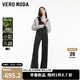 VEROMODA牛仔褲女高腰休閑百搭背帶褲萊賽爾3264001 J09深牛仔灰色 170/72A/L