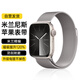 WITGOER【德國(guó)精鋼】米蘭尼斯表帶適用蘋果手表apple watch series10s9s8s7s6se磁吸iwatch ultra2金屬女