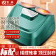 安尚足療機智能經(jīng)絡(luò )疏通全自動(dòng)電動(dòng)按摩儀器抖足部腳底穴位揉捏腳步老人家用恒溫加熱熱敷暖足按腳神器 腳底按摩(推拿刮痧頂壓)+加熱 綠色