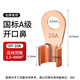 SOYINTOT開口鼻國標(biāo)紫銅大電流純銅線鼻子電瓶螺栓壓接頭接線端子銅線耳 OT-10A 5只
