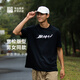 必邁（bmai）新品男女同款輕薄透氣跑步文化短袖T恤柔軟舒適吸濕排汗 騎士黑 L
