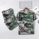 艾買純棉軍訓(xùn)服短袖男迷彩T恤女迷彩服夏季薄款初高中大學(xué)生軍訓(xùn)服 林地純棉T恤 170