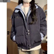 詩丹蕊學(xué)院風(fēng)拼接外套棉服女學(xué)生冬季甜美羽棉襖絨服女寬松保暖面包服 藏青色 均碼【可備注碼數(shù)】