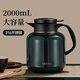 米索（MEIISEO） 燜茶壺大容量智能顯溫316不銹鋼保溫壺家用悶泡老白茶專用暖水壺 黛青色2000ML