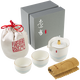 硅元瓷器 旅行茶具組合套裝快客杯 遠方 釉中彩象牙白瓷功夫泡茶壺戶(hù)外家用簡(jiǎn)約旅游隨身