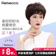瑞貝卡（Rebecca） 中老年自然全頭套假發(fā)女短發(fā)斜劉海短卷發(fā)自然遮白發(fā)媽媽假發(fā) 深棕色 短發(fā) 全手織工藝