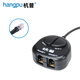 杭普 電腦3.5mm音頻雙插線(xiàn) 電腦耳機PC培訓盒 電話(huà)耳機轉接盒 水晶頭話(huà)務(wù)員座機耳麥新手培訓 水晶插頭-電話(huà)用