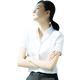 雀后雀后白襯衫女短袖夏季薄款職業(yè)工裝氣質(zhì)正裝工作服方領(lǐng)襯衣女L