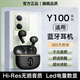 hang適用vivoy100藍牙耳機vivoy100i無(wú)線(xiàn)vivo手機y100t半入耳新款2025 【曜石黑】【X87】