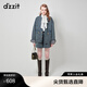 DZZIT地素牛仔絎棉短褲秋冬復古丹寧女 藍色 M